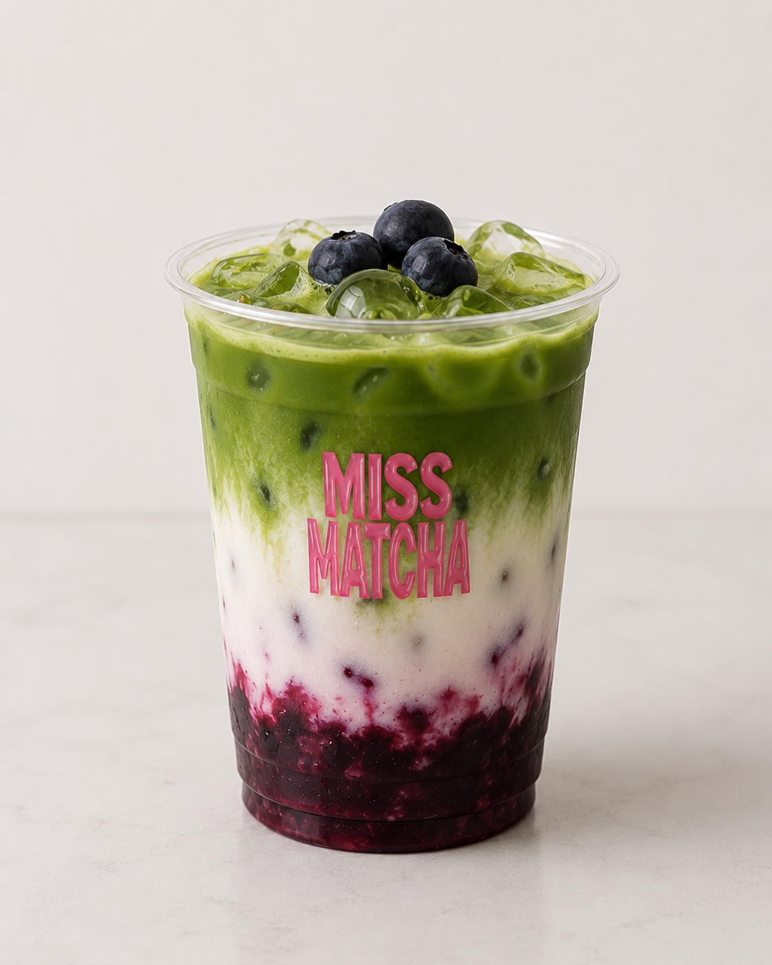 Iced Blueberry Matcha